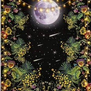 Moonlit Garden Tapestry Photo background wall hanging